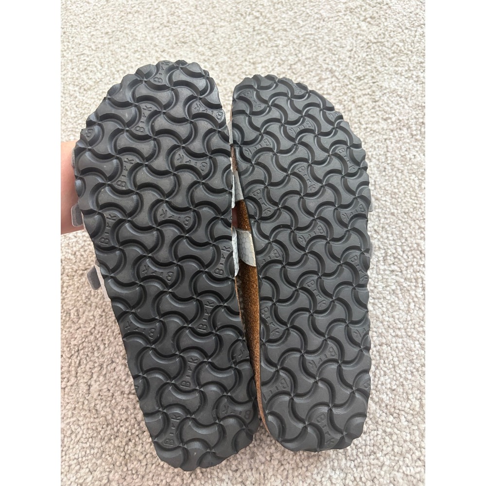 Birkenstock Birki's Xenia Sandals Womens 7 EU 38 Silver Slip On Casual - Picture 5 of 6
